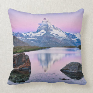 Matterhorn mountain in Zermatt, Switzerland Throw Pillow