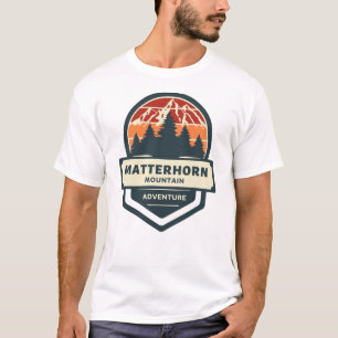 Matterhorn mountain peak climbing and hiking T-Shirt