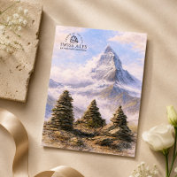 Matterhorn Mountain, Swiss Alps | Watercolor