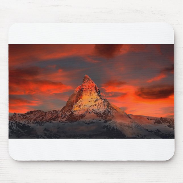 Matterhorn Peak at Dawn Mouse Pad (Front)