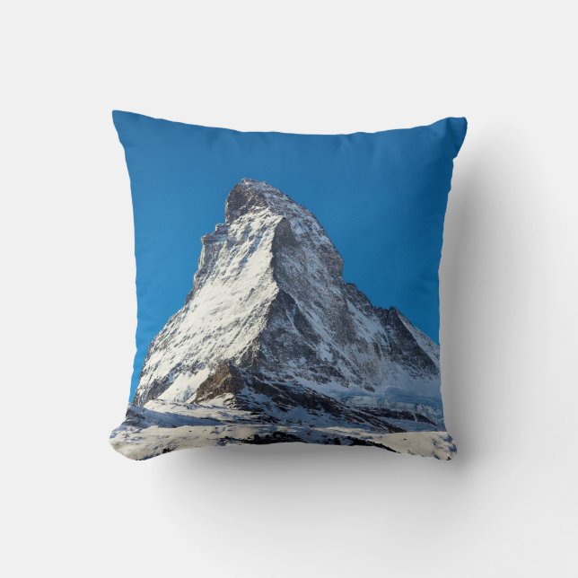 Matterhorn photo throw pillow (Front)