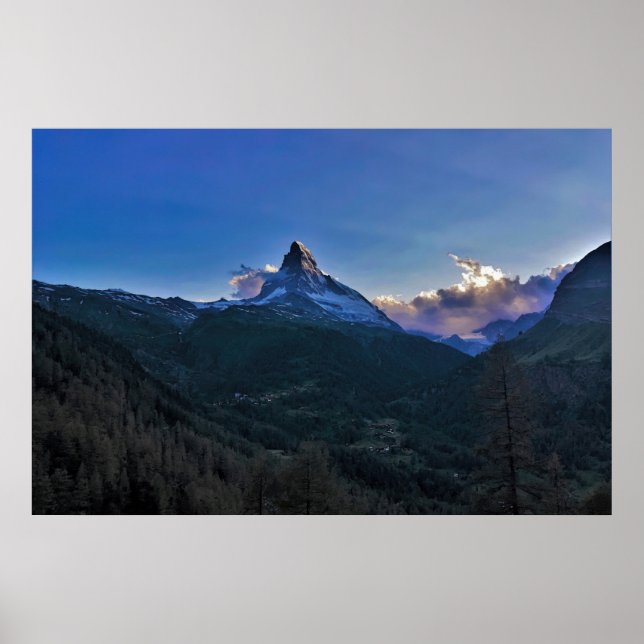 Matterhorn Sunset Poster (Front)
