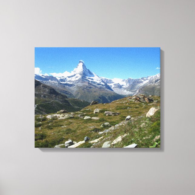 Matterhorn, Swiss Alps Wrapped Canvas (Front)