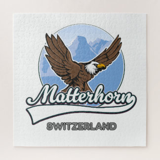 Matterhorn Switzerland travel logo Jigsaw Puzzle