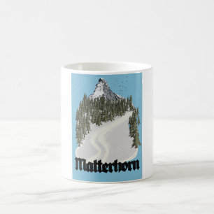 Matterhorn Switzerland Travel Poster Coffee Mug