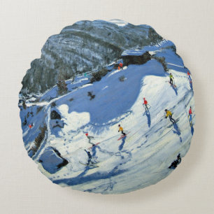 Matterhorn Zermatt Round Pillow