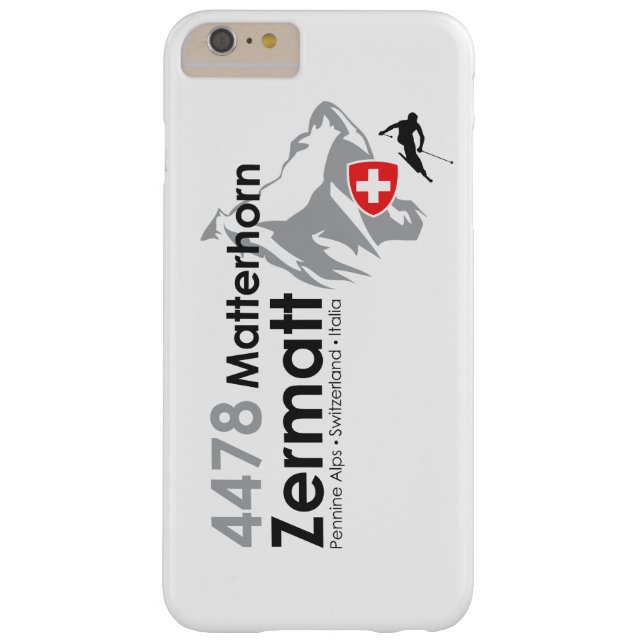 Matterhorn-Zermatt skiing Case-Mate iPhone Case (Back)