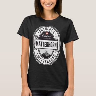 Matterhorn Zermatt Switzerland Hikers Mountaineeri T-Shirt