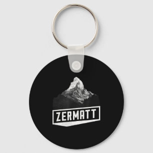 Matterhorn zermatt switzerland skiing holiday keychain
