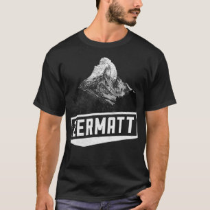 Matterhorn Zermatt Switzerland Skiing Holiday Moun T-Shirt