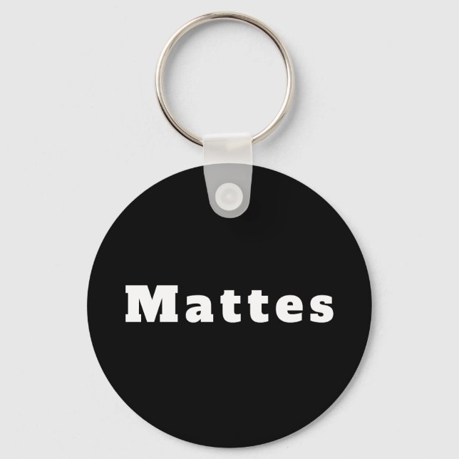 Mattes Keychain (Front)