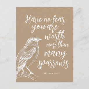 Matthew 10:31 JW Encouragement Postcard