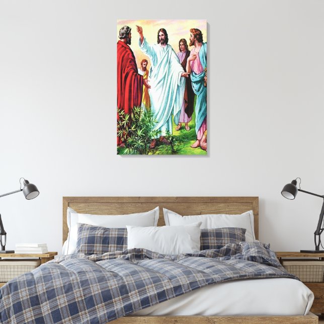 Matthew 10 Jesus Sends Out the Twelve Canvas (Insitu(Bedroom))