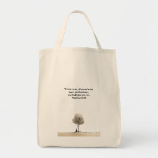 Matthew 11:28 Christian Tote Bag | Faith Gift Bag