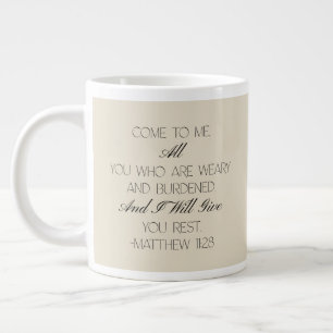 Matthew 11:28 Hope Bible Verse Mug 
