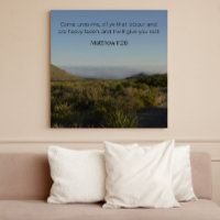 Matthew 11:28 KJV Wall Art – Scripture Poster