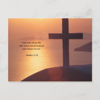 MATTHEW 11:28 POSTCARD