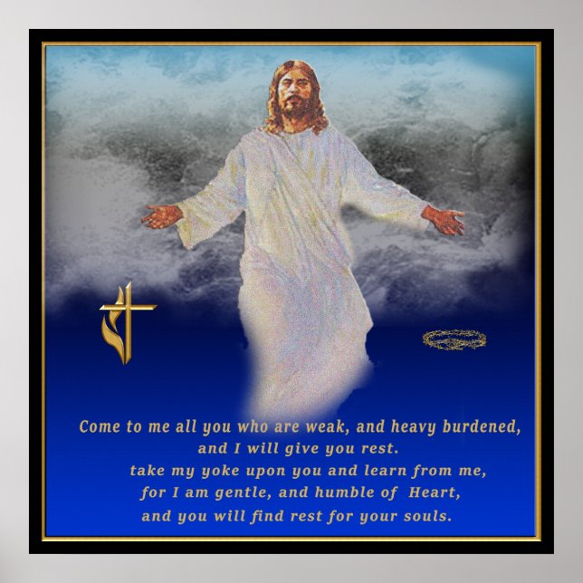 Matthew 11:28 poster (Front)