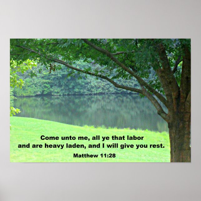 Matthew 11:28 poster (Front)