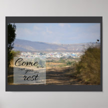 Matthew 11:28 Poster Print | Give You Rest
