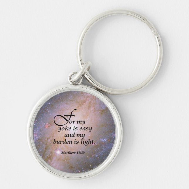 Matthew 11:30 keychain (Front)
