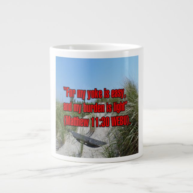 Matthew 11:30 WEBU Mug (Devant)