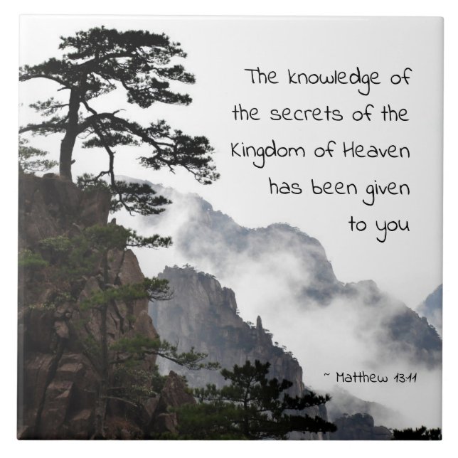 Matthew 13:11 Secrets of the Kingdom of Heaven Tile (Front)