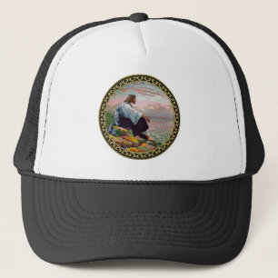Matthew 14:22-23 Jesus Prays by Himself by the sea Trucker Hat
