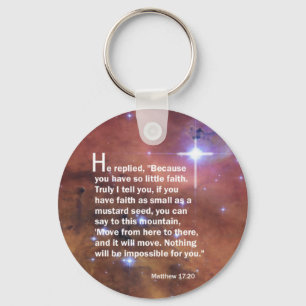 Matthew 17:20 keychain