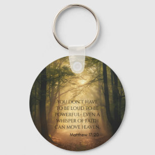 Matthew 17:20 keychain
