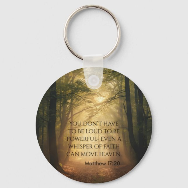 Matthew 17:20 keychain (Front)