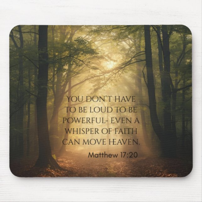 Matthew 17:20 mouse pad (Front)