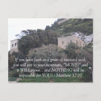 Matthew 17:20 postcard