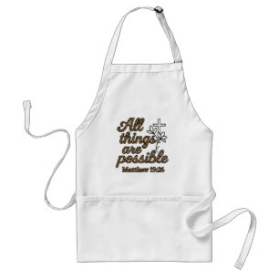 Matthew 19:26 standard apron