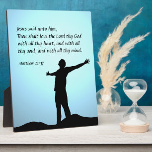 Matthew 22:37 plaque