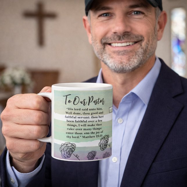 Matthew 25:21 Pastor Appreciation  Coffee Mug (Creator Uploaded)