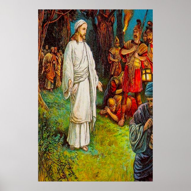 Matthew 26:47-50 Jesus Is Arrested poster (Front)