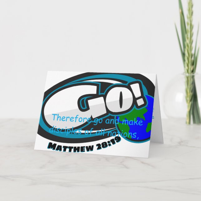 Matthew 28:19 Card (Front)