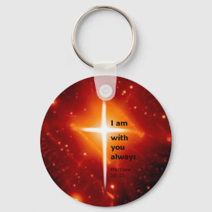 Matthew 28:20 keychain