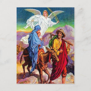 Matthew 2:13-18 Fleeing to Egypt postcard