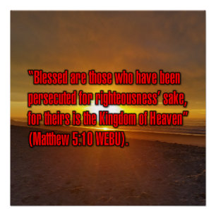 Matthew 5:10 WEBU Poster