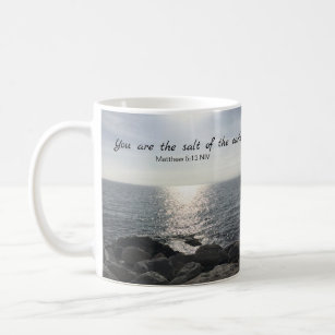 Matthew 5:13 You are the Salt of the Earth Ocean Coffee Mug