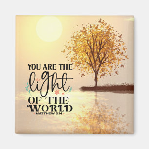 Matthew 5:14 You are the Light of the World Bible Magnet