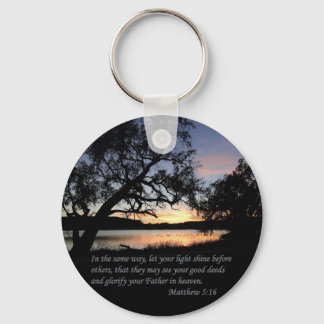Matthew 5:16 Let Your Light Shine... Keychain
