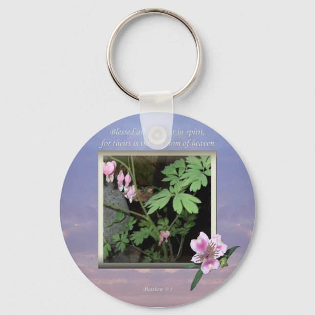 Matthew 5:3 ~ The Beatitudes Keychain (Front)