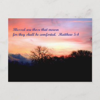 Matthew 5:4 Carte postale