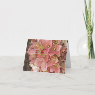 Matthew 5:4 Hydrangea Sympathy Card