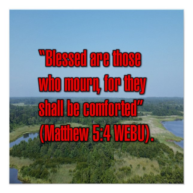 Matthew 5:4 WEBU Poster (Front)