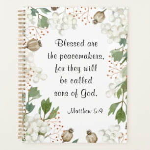 Matthew 5 9 Blessed are the Peacemakers Beatitudes Planner
