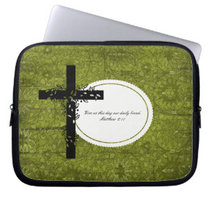 Matthew 6:11 Laptop or Netbook Carrier Sleeve